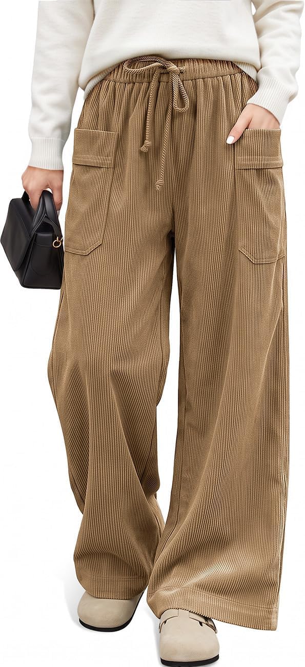 Corduroy Wide Leg Pants