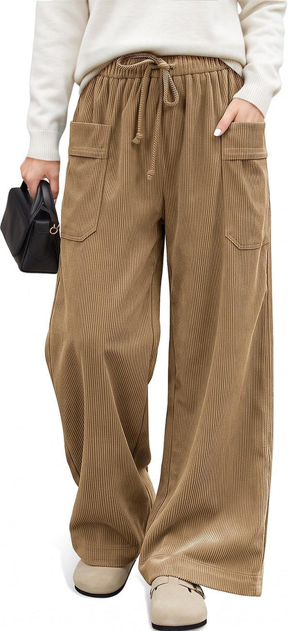 Corduroy Wide Leg Pants