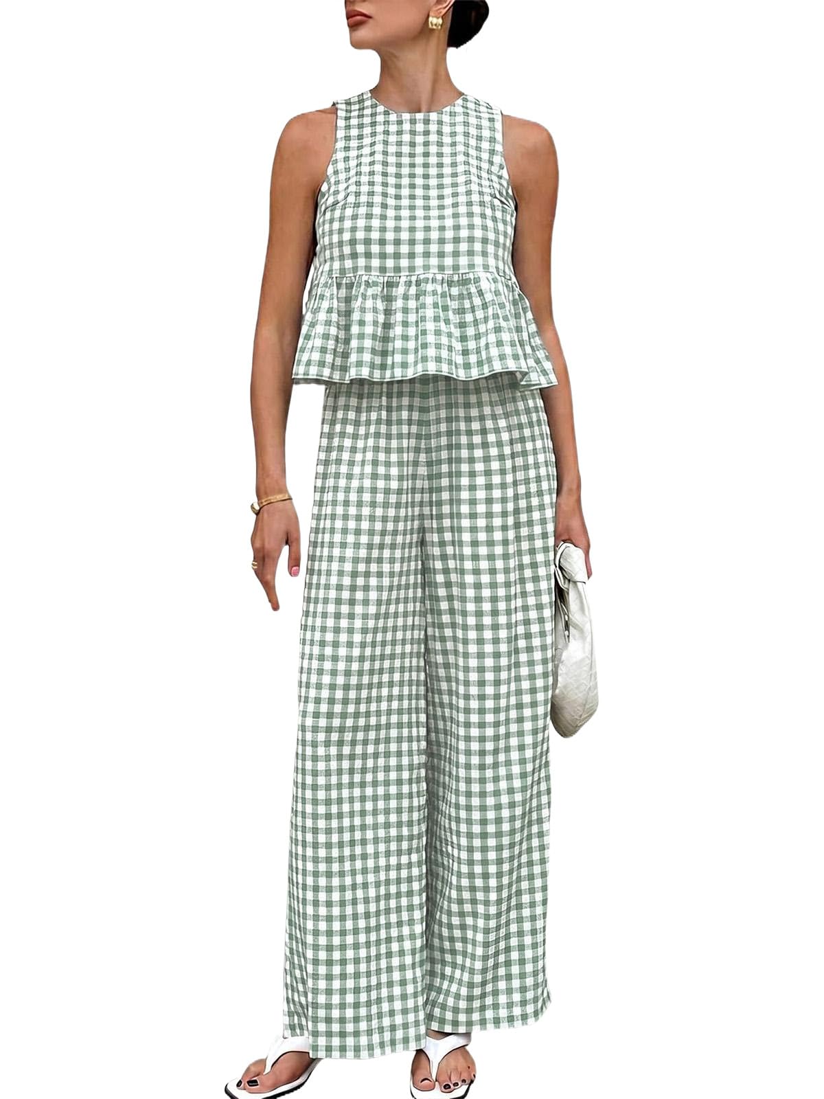 Cotton Gingham Set