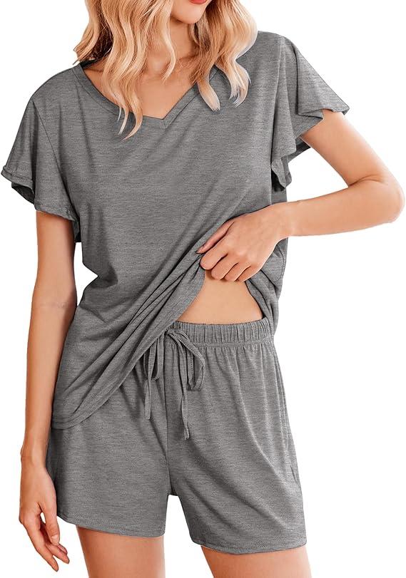 Ruffle Sleeves Soft Pajamas