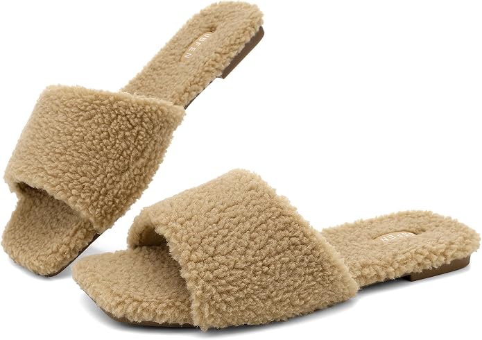 Fuzzy Slide Slippers