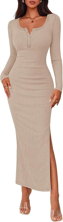 Fall Bodycon Maxi Dress