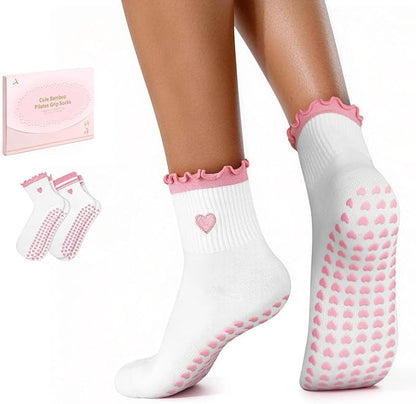 2pr Pilates Grip Socks