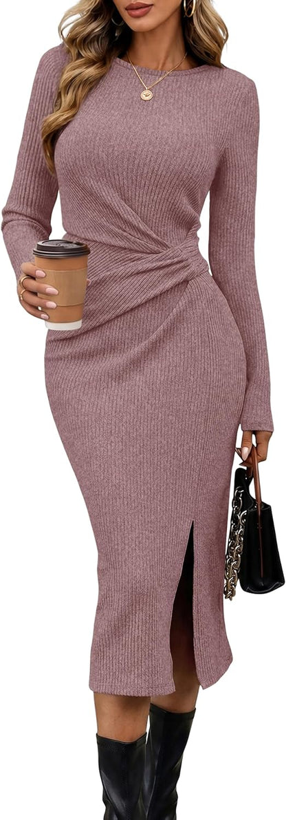 Long Sleeve Sweater Dress