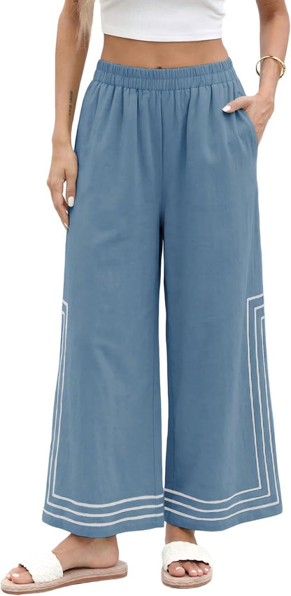 Color Block Palazzo Pants