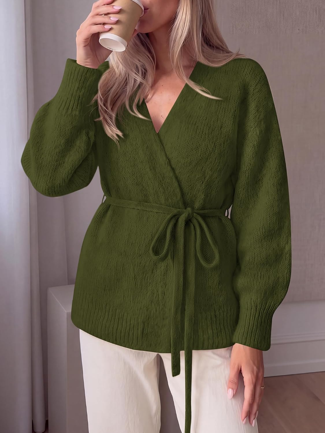 Wrap V-Neck Cardigan