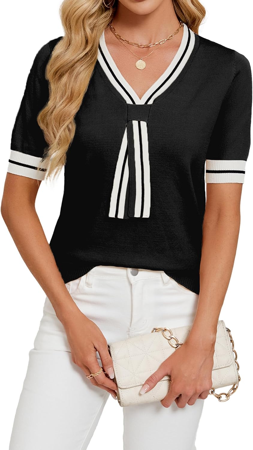 Knit Short Sleeve Top