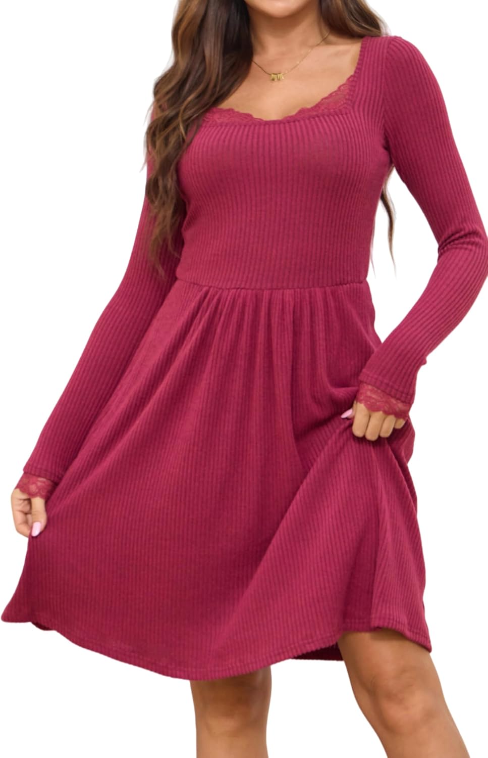 Lace Trim Dress