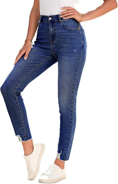 Ripped High Waisted Jeans