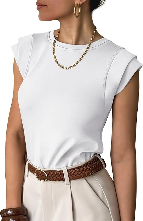 ANRABESS Cap Sleeve Top