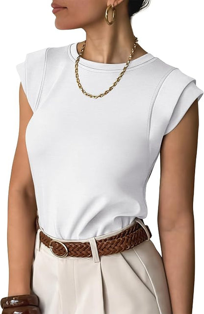 ANRABESS Cap Sleeve Top