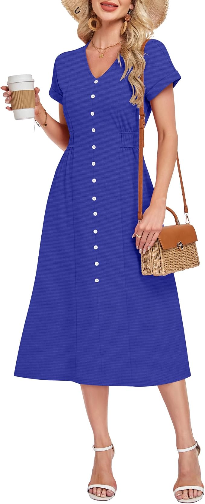 Button Down Midi Dress