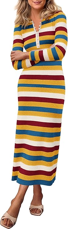 Striped Sweater Dress