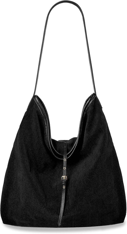 Slouchy Corduroy Hobo Bag