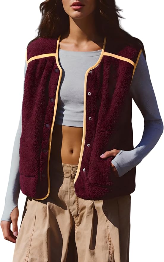 Fuzzy Fleece Vest