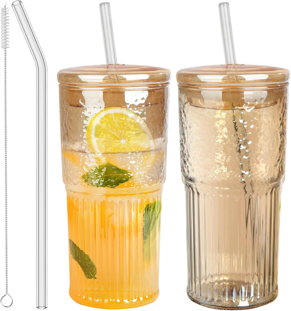 Glass Coffee Tumbler (2PK)