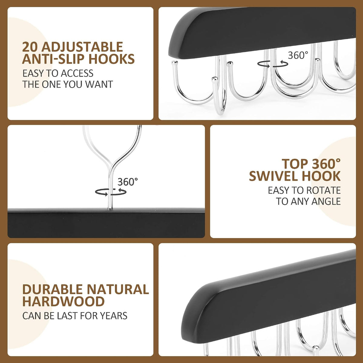 Wooden Closet Hanger (20 hangers)