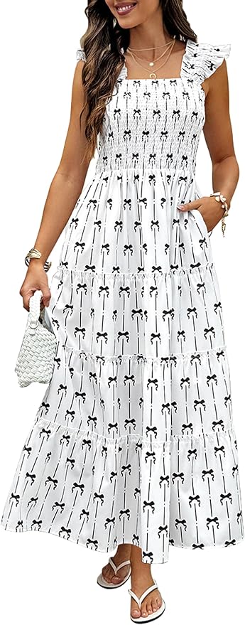 Smocked Flowy Dress