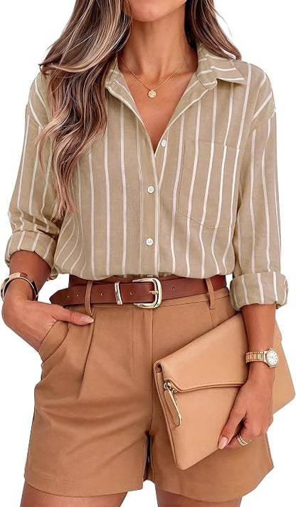 Striped Button Shirt