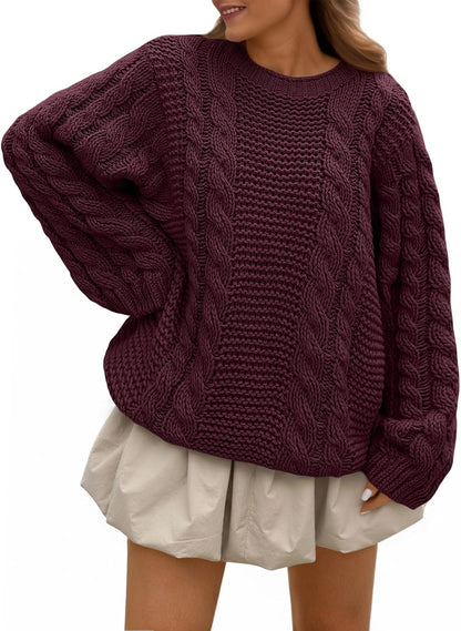 Oversized Cable Knit Sweater