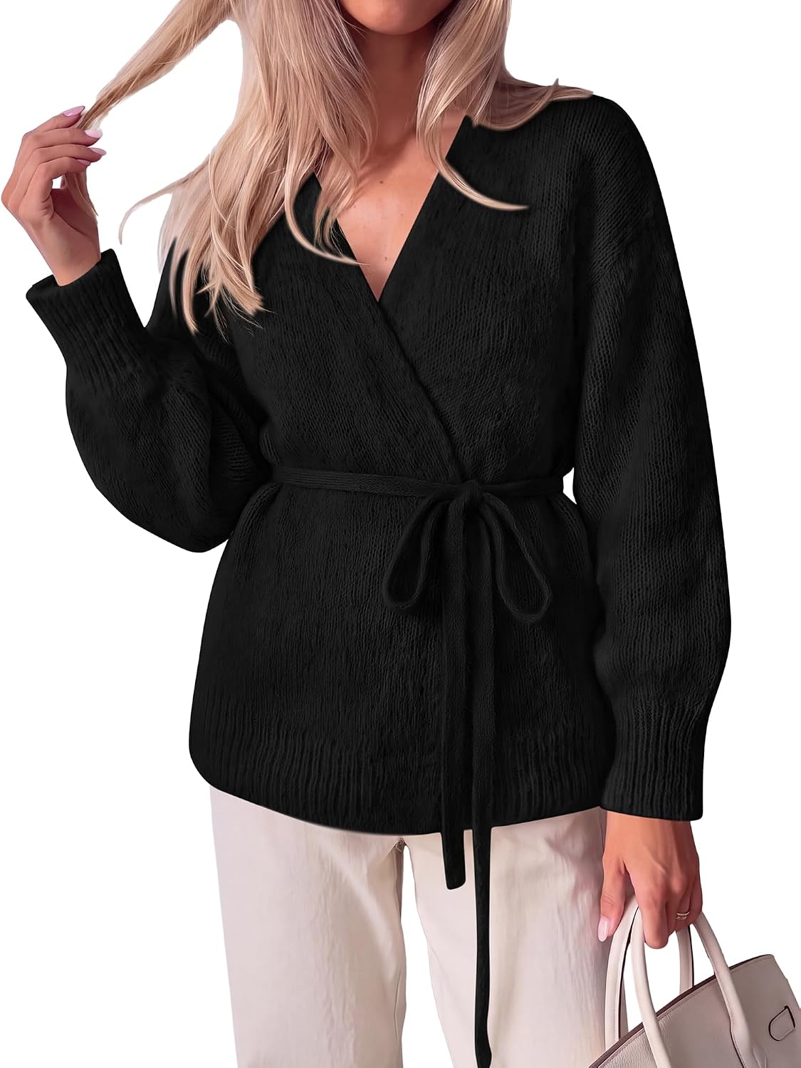 Wrap V-Neck Cardigan