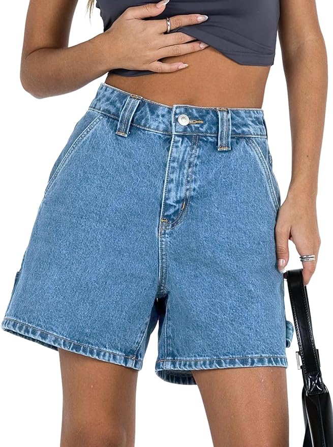 High Waist Denim Shorts