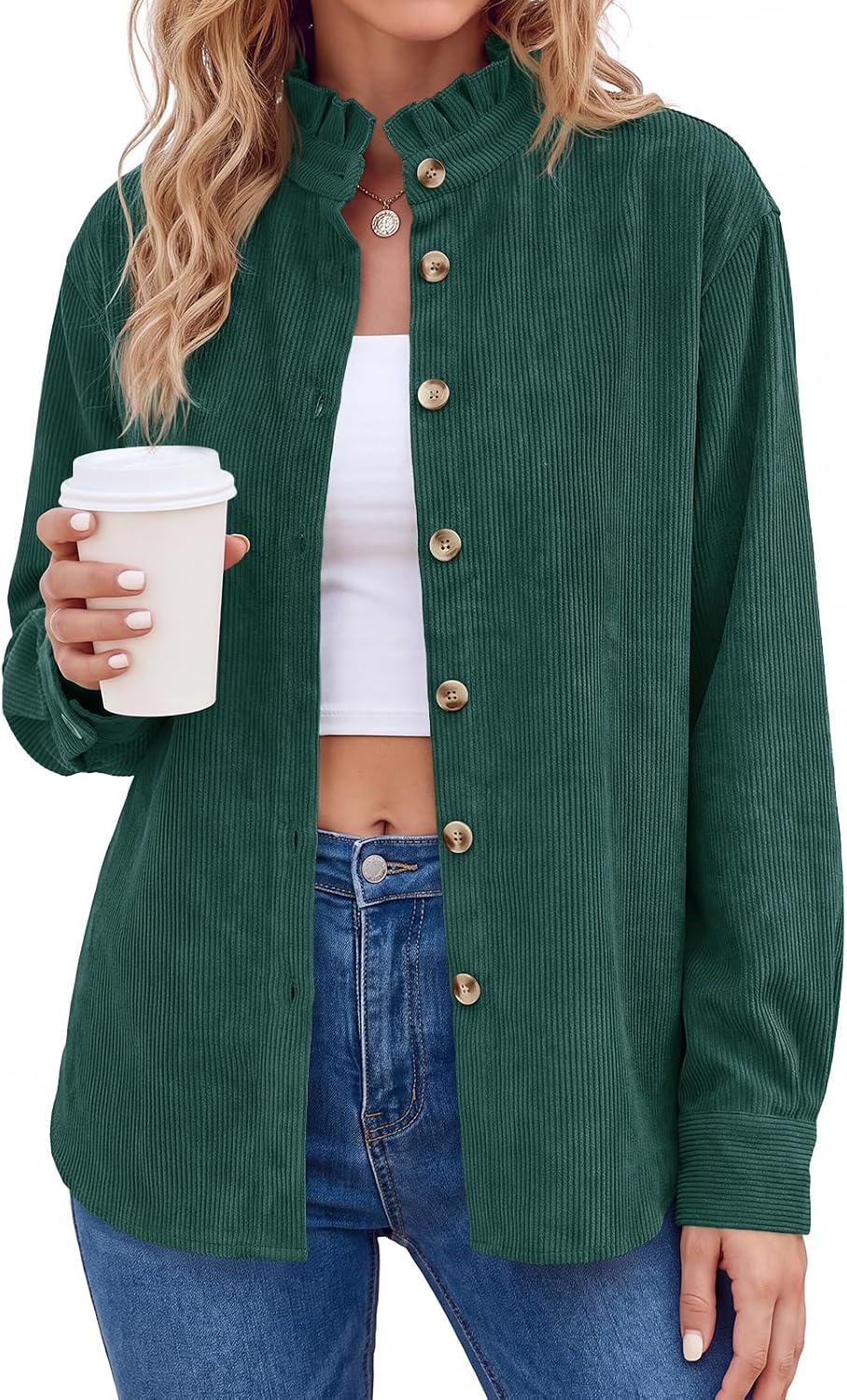 Corduroy Button Shirt