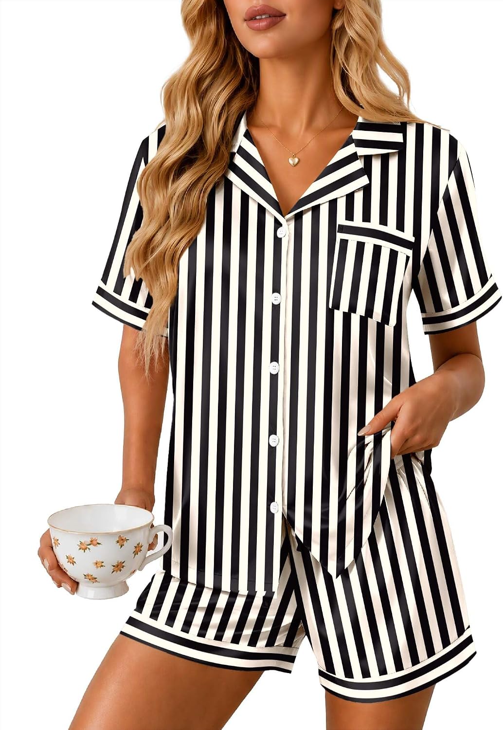 Satin Pajamas Set