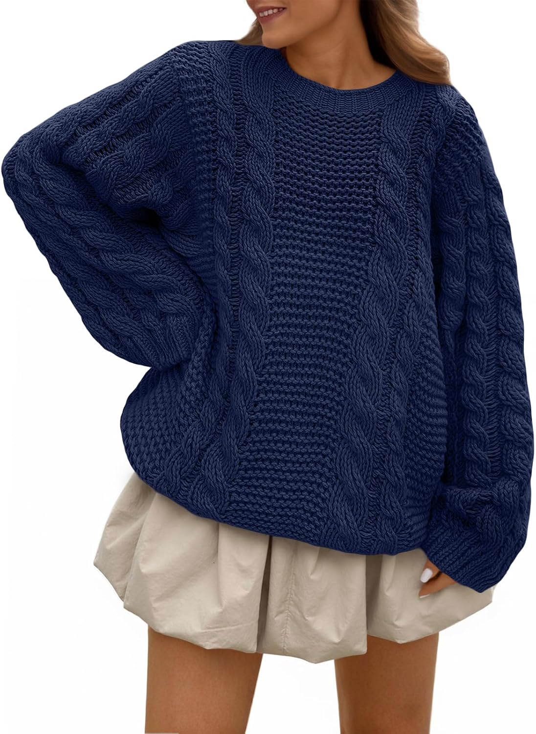 Oversized Cable Knit Sweater