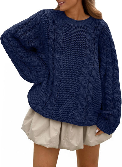 Oversized Cable Knit Sweater