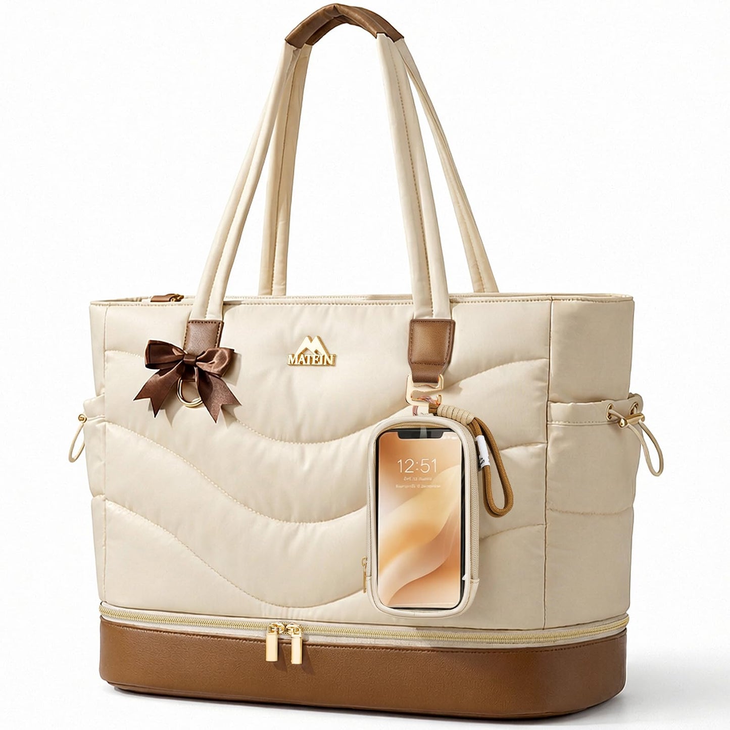 College Puffer Tote Bag