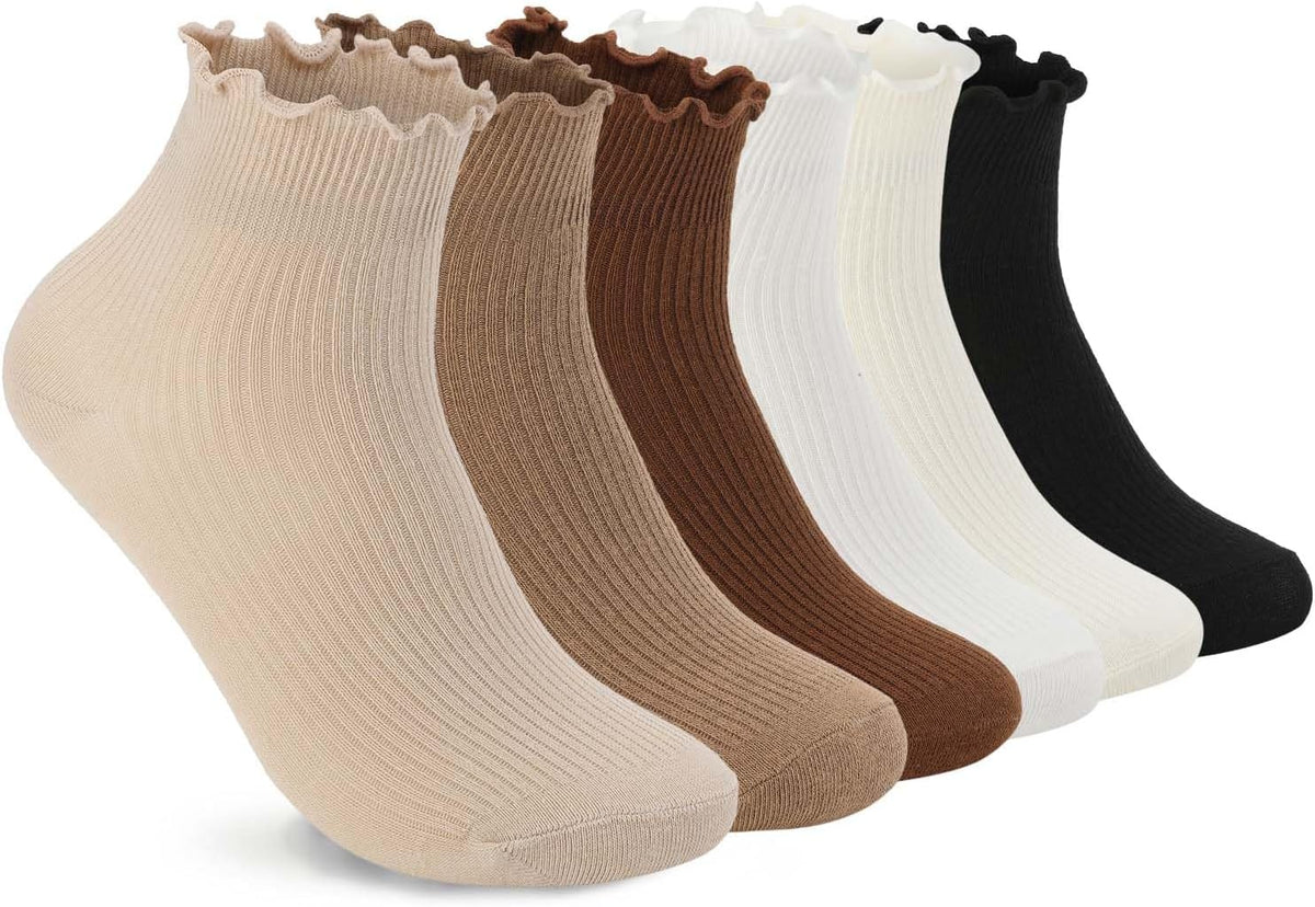 Ruffle Ankle Socks (6PR)