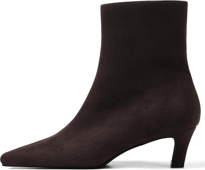 Kitten Heel Ankle Boots