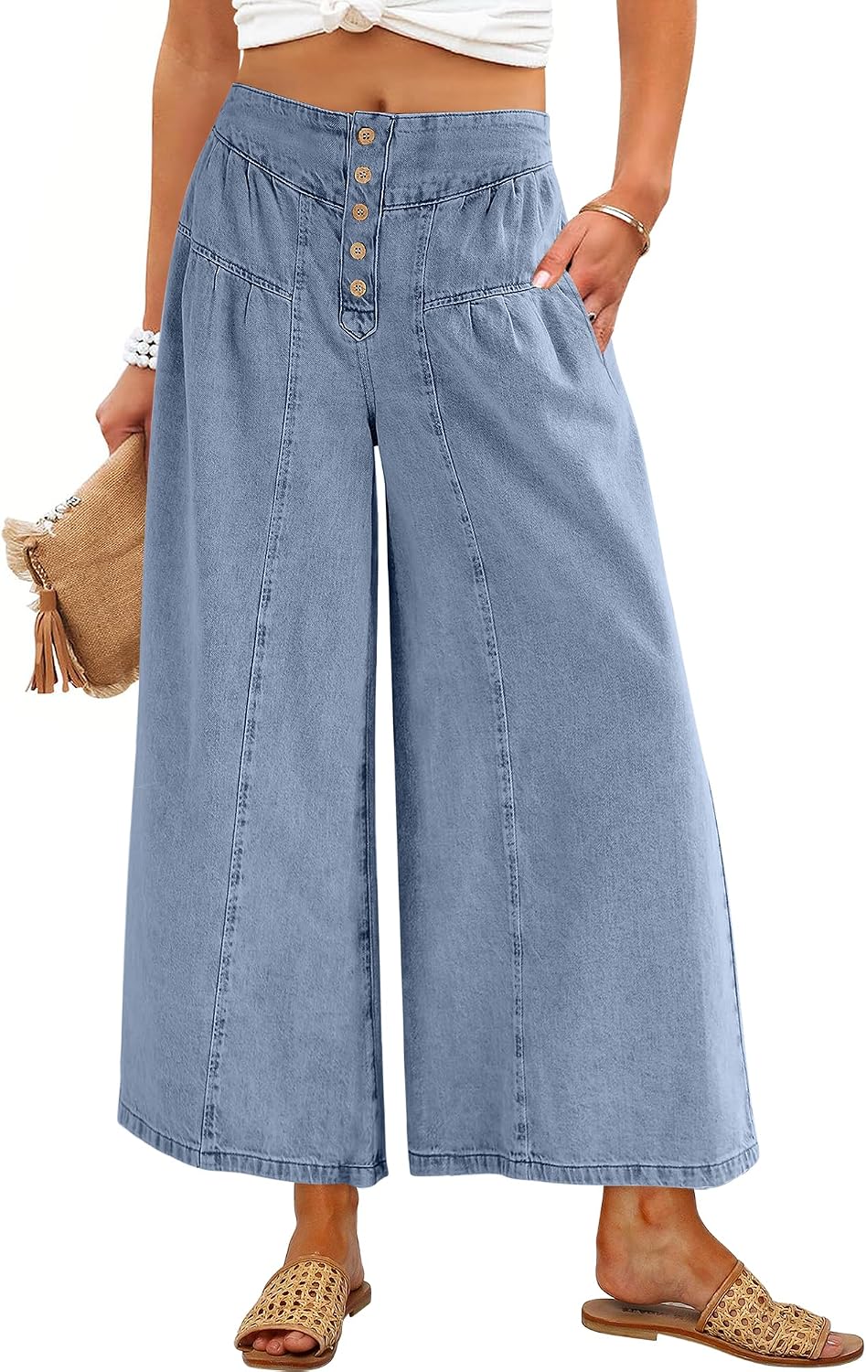 ANRABESS Wide Leg Jeans