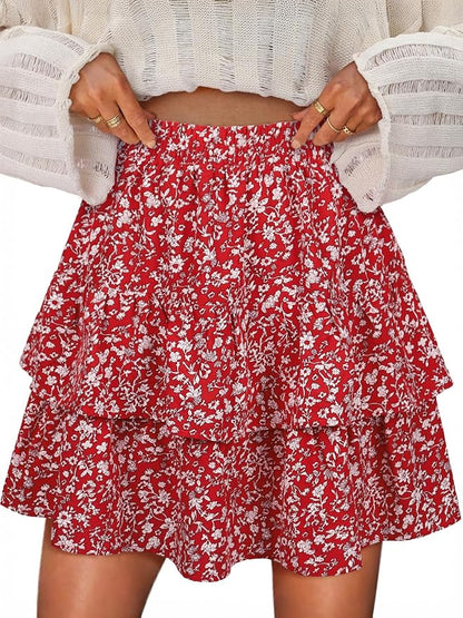 Boho Ruffle Skirt
