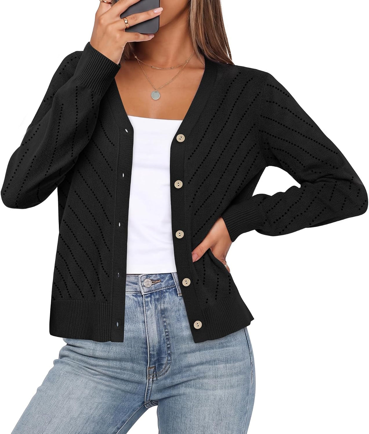 Lightweight V-Neck Cardigan