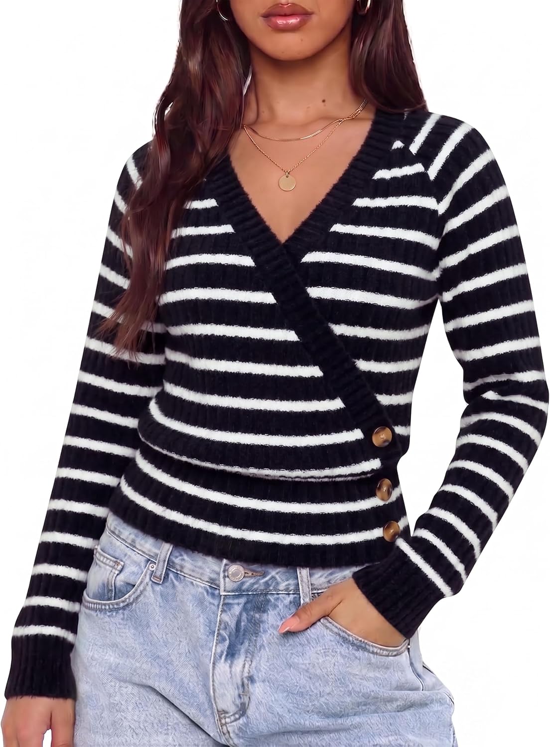 Surplice Wrap Sweater