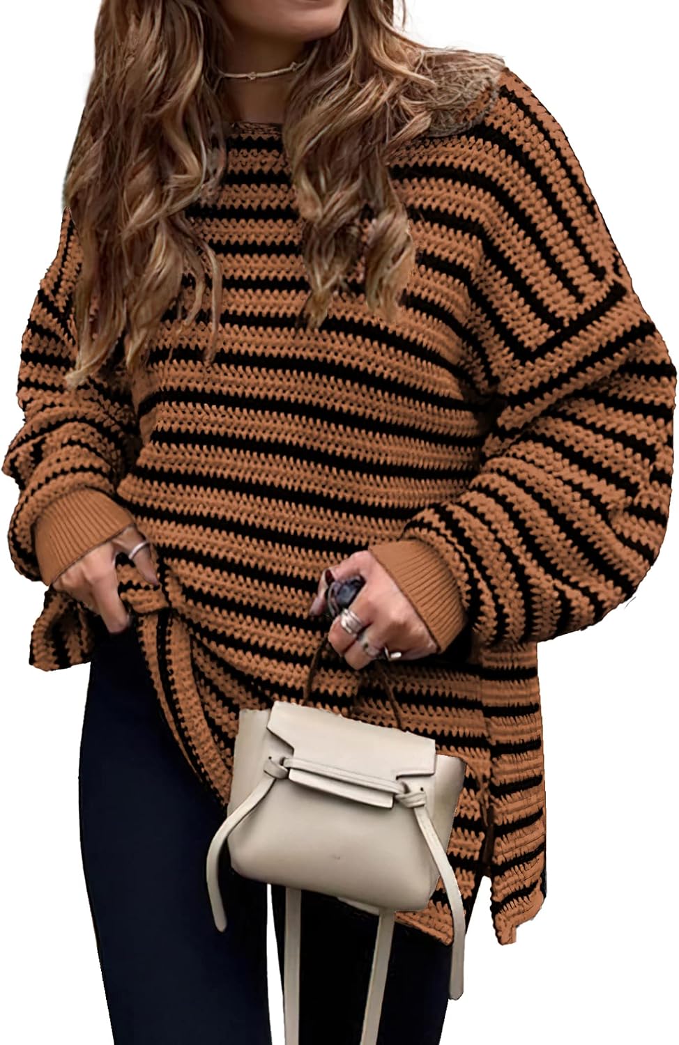 Oversized Striped Sweater