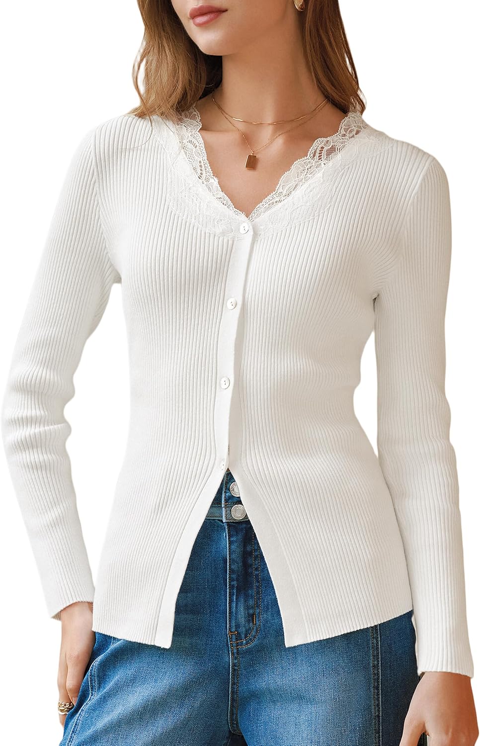 Cotton Lace Cardigan