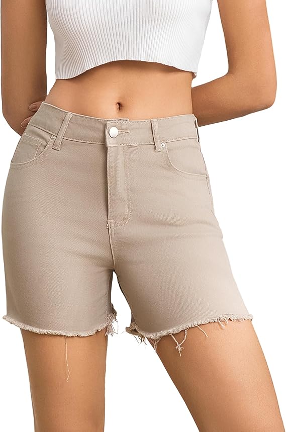 Stretchy Denim Shorts