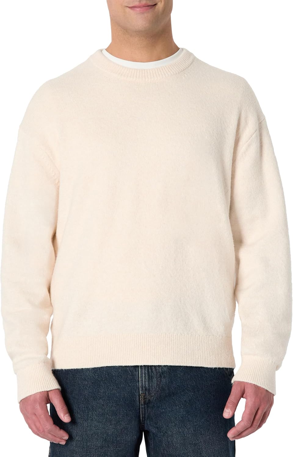 Men's Textured Crewneck Sweater