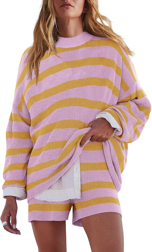 Striped Oversized Set