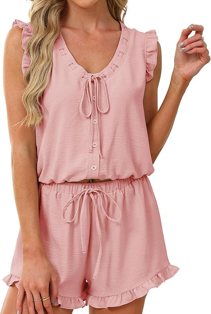 Ruffle Pajamas Set