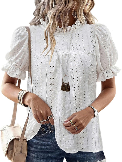 Eyelet Embroidered Blouse
