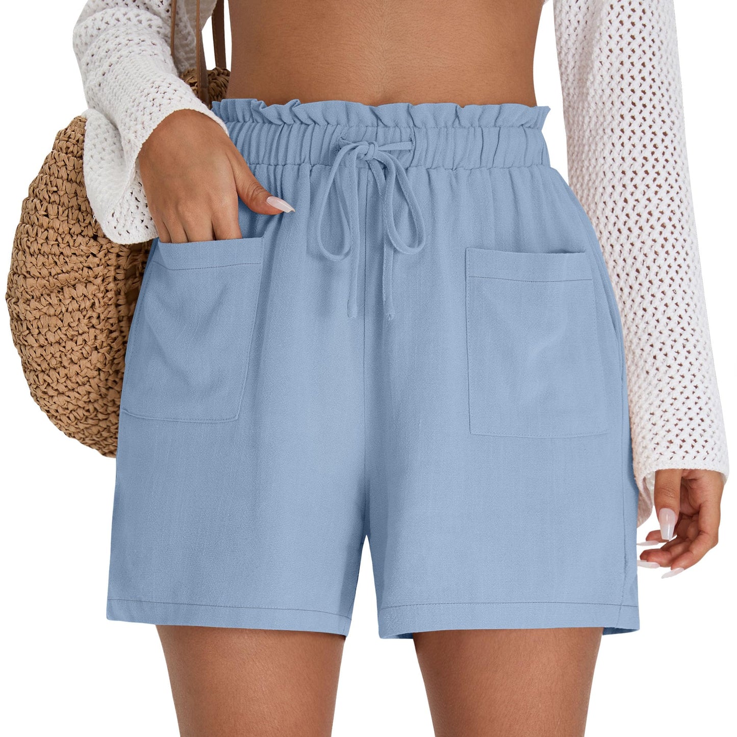 Cotton and Linen Shorts