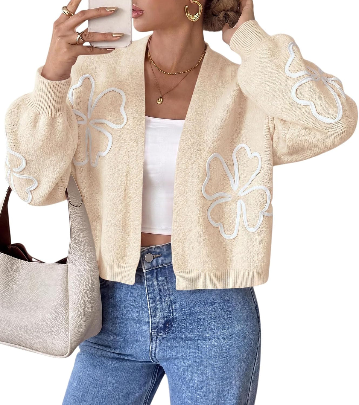 Floral Oversized Cardigan