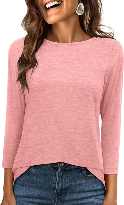 ANRABESS Boat Neck Top