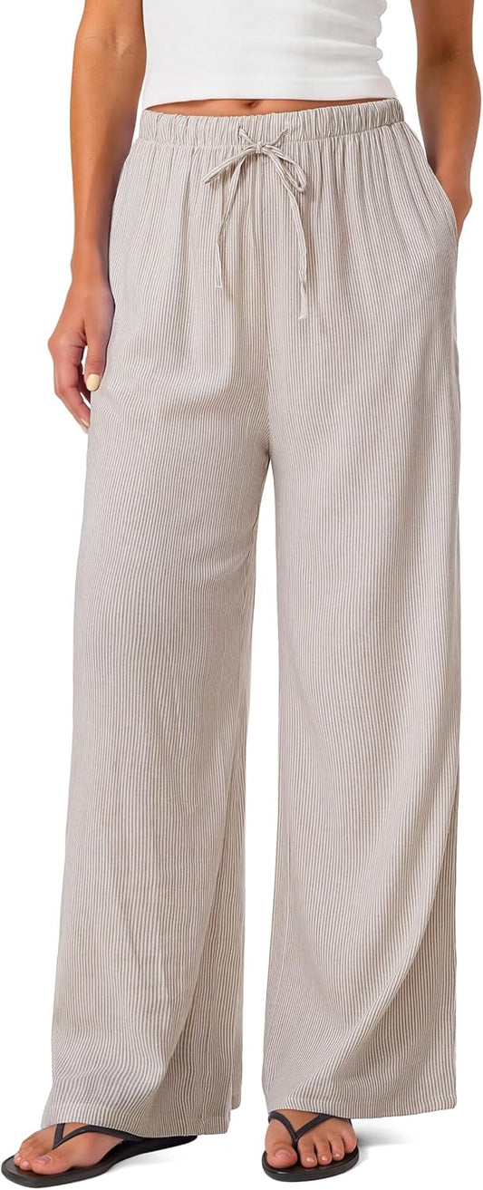 Wide Leg Linen Pants