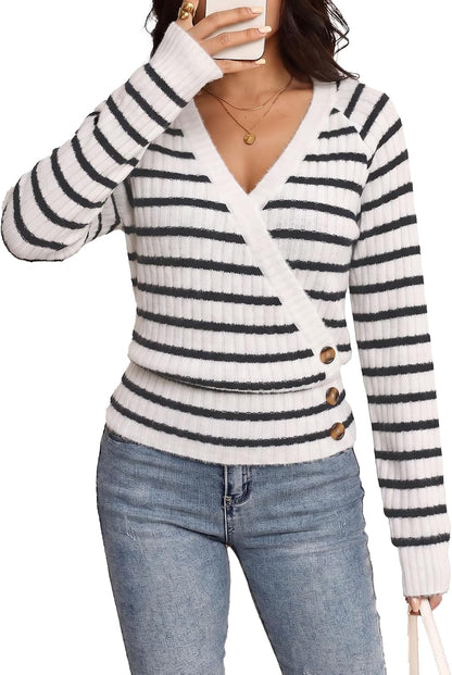Surplice Wrap Sweater