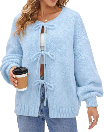Tie Front Bow Cardigan
